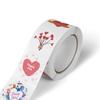 Pegatinas de agradecimiento con flores pintadas a mano de dibujos animados para niños, lindas pegatinas decorativas hechas a mano, pegatinas para sellar regalos de cumpleaños