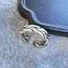 Anillo para Hombres Mayores Apertura Ajustable Estilo de Corte para Mujeres Diseño Retro de Nicho Marca de Moda Anillo de Estilo Frío Dedo Índice