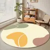 Jit Tapete de Veludo de Cristal Redondo Transfronteiriço Simples para Sala de Estar, Estudo, Quarto, Tapete de Chão para Cadeira Giratória, Tapete para Cesta Suspensa, Tapete para Pés