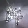 Estrela Diamante Céu Estrelado Personagens Luminosos Placa com Furo Bar Loja de Shopping Fachada de Loja Aço Inoxidável Iridescente Placa de Publicidade