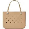 Bolsa de Playa de Goma Explosiva Transfronteriza Bolso de Mano Impermeable Bolso con Agujeros Huecos Cesta de Playa Bolsa de Playa con Agujeros EVA