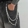 Cadena de Jeans con Perlas para Hombre Europea y Americana Tendencia Hip-Hop de Gama Alta Accesorios para la Cintura de Calle Transfronterizos Accesorios para Pantalones