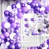 Decoração de Aniversário de Casamento Aniversário Conjunto de Balões para Festa Suprimentos para Cena Corrente de Balões Arco de Abertura