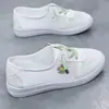 Zapatillas Blancas de Celebridad de Internet para Mujer, Nuevo Estilo Verano 2026, Zapatos de Malla Planos Versátiles, Zapatos de Malla de Caña Baja Cómodos y Transpirables para Mujer
