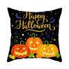 Funda de almohada con diseño de castillo y cabeza de calabaza con atmósfera de Halloween transfronteriza, para sala de estar, sofá, cojín decorativo, venta al por mayor