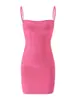 Vestido corto de vendaje sexy sin espalda de color sólido ajustado versátil para mujer, comercio exterior europeo y americano, transfronterizo Amazon
