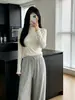 Camiseta de Manga Larga para Mujer, Nueva Tendencia Coreana Otoño e Invierno Ins, Top Ajustado para Chicas, Camisa de Cuello Alto para Capas, para Estudiantes