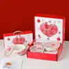 Juego de Tres Piezas de Recipiente de Conservación de Cerámica, Recipiente Sellado, Caja de Conservación, Juego de Recipientes para Regalo, Caja de Regalo, Ceremonia de Apertura, Boda, Impresión de Logotipo, Venta al por Mayor