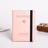 Suporte para Passaporte com Alça de Couro PU Capa de Passaporte RFID Estojo Protetor para Viagem Internacional Carteira Porta-Cartões Porta-Bilhetes Porta-Documentos