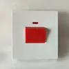 Panel de interruptores de comercio exterior, enchufe de corriente, tipo 86 doméstico, panel empotrado, interruptor de pared de cinco agujeros tipo británico, enchufe USB