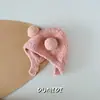 Touca de Bebê Outono Inverno Meninos Meninas Proteção para Orelhas Estilo Inverno Pom-Pom Pequeno Fofo Proteção contra Vento Quente Tricô Touca de Cabeça