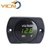 Panel Modificado para Coche y Barco con Voltímetro de CC Suave Instrumento de Voltaje con Pantalla Digital de Tres Posiciones Puede Probar 6-36V