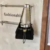 Bolso de cadena pequeño estilo Chanel con rombos de diamantes para mujer, bolso bandolera para el hombro para ir al trabajo, bolso cruzado tipo cubo de gamuza y felpa retro