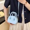 Bolso Pequeño de Estilo Occidental para Mujer 2024 Nuevo Verano Popular Combinable Bolso Cruzado Bolso Bowling Portátil de Moda