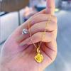 Colar Nova Rosa Sikim Ouro de Areia Vietnamita Luxo Leve Nicho Pingente de Flor Ouro Joias de Casamento Atacado