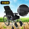 Silla de Ruedas Ligera con Doble Freno Totalmente Reclinable Plegable Ligera con Asiento Carrito Multifuncional Portátil Andador para Personas Mayores