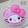 Lindo Felpa Moño Gato Gatito Flequillo Velcro Dulce Niña Frente Lateral Parche para el Cabello Niños