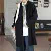 Casaco casual de comprimento médio para primavera e outono, esportivo masculino, personalizado, estilo Hong Kong, estilo japonês coreano, elegante, bonito, solto, jaqueta