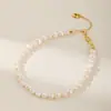 Pulsera Original Arvaleff de Plata S925 Pulsera de Perla Fresca Diseño de Lujo Ligero en Cobre Chapado en Oro de 14K Transfronterizo Primero
