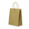 Sacolas de Papel Kraft, Sacolas de Papel Biodegradável para Presente, Sacolas de Embalagem para Takeaway de Panificação e Chá com Leite, Sacolas Publicitárias para Roupas e Óculos