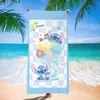 Toalla de playa más vendida transfronteriza, toalla de playa de dibujos animados para niños de secado rápido, toalla de baño con estampado digital de fibra ultrafina