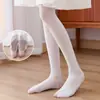Calcetines de Baile para Niños Antideslizantes Tobillo Calcetines de Ballet Baile Primavera y Verano Delgados 80D Anti-Torcedura Pantimedias de Base para Niñas