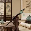 Horquillas Florales Transfronterizas Europeas y Americanas de Estilo Antiguo con Elementos Han, Horquillas de Personalidad Vintage de Moda, Accesorios para el Cabello de Lujo Ligero de Alta Gama para Mujeres