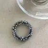 Exquisita Goma para el Cabello con Perlas de Cristal, Pulsera Femenina y Elegante de Dama, Goma para el Cabello de Doble Propósito, Cuerda para el Cabello y Adorno para la Cabeza Estilo Nuevo 2026