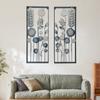 Colgante de pared de arte de hierro 3D estilo americano, Decoración creativa abstracta floral para pared de fondo de sofá de sala de estar, Decoración colgante de pared para casa de huéspedes