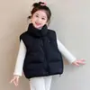 Chaleco de Plumas Nuevo Estilo Coreano para Niños Invierno Unisex Ropa Exterior Infantil Engrosado Cálido Cuello Alto Chaleco Chaqueta Elegante