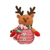 Navidad de Punto de Felpa Muñeco de Nieve Reno Papá Noel Muñeca Navideña Linda Adornos
