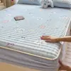 Juego de sábanas de terciopelo de leche engrosado con estampado de dibujos animados nuevo 2026, un juego de tres piezas para uso doméstico, que proporciona calidez para el invierno