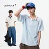 Nova polo popular sem costura de seda gelada, nova roupa masculina de manga comprida, camisa de manga comprida sem costura, casual de negócios, secagem rápida