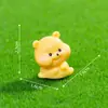 Paisagem em Miniatura Figura de Urso Amarelo Fofa Acessórios de Decoração DIY Painel do Carro Pequenos Enfeites