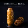 Joyería de Xizang, anillo de hierro de dos piezas, anillo para correr, cabeza de Buda, conector de tres vías, manualidad ósea DIY, cuentas budistas, accesorios de joyería al por mayor