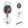 Lanyard floral pequeño fresco fácil de jalar fácil de jalar poliéster transferencia de calor lanyard pvc estampado de leopardo funda para tarjeta de certificado
