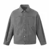 Ropa Vintage Yidao Otoño 2026 Nuevo Estilo Retro Japonés Chaqueta de Lona Multibolsillos Lavada Desgastada Corte Holgado Cuello Solapa para Hombre