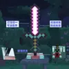 Espada Diamante Brilhante Minecraft Tema Luminária de Mesa Modelo Brinquedo Arma Presente de Aniversário para Colegas de Classe