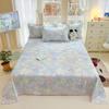 Lençóis de Cama de Algodão Puro, Lençóis de Cama com Elástico, Lençóis de Cama Pequenos e Frescos, Conjunto de Três Peças, Lençóis de Cama Novos para Dormitório de Estudantes de Primavera e Verão, Fronhas