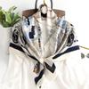 Pañuelo cuadrado grande de 90 para mujer Nuevo 2023 popular primavera y otoño Regalo del Día del Maestro camisa para mamá pañuelo cuadrado pequeño pañuelo