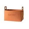 Cesta de armazenamento de feltro espessa personalizada, caixa de armazenamento de feltro, recipiente de armazenamento de feltro grande, cesta de armazenamento de feltro dobrável