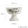 Caneca de Chá para Mestre de Chá Pintada à Mão com Bambu Tinta, Colaboração Dinastia Tang e Song Mu Cangzhai, Conjunto de Chá Kung Fu, Copo de Degustação com Bambu Tinta, Copo Único de Grande Capacidade