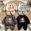 Conjunto de outono para meninos, novo modelo estiloso de comércio exterior, conjunto casual de duas peças estiloso para crianças de primavera e outono, estilo coreano
