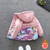 Ropa para Niños Nueva Chaqueta de Terciopelo para Niñas Ropa de Invierno 2025 Abrigo de Algodón Cálido para Niños Estilo Occidental Parka Gruesa para Bebé