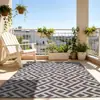 Alfombrilla de jardín para patio a prueba de humedad de PP para exteriores en stock, alfombrilla ecológica tejida con paja de plástico, alfombrilla de picnic ligera y plegable