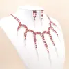 Conjunto de Colares Transfronteiriços Europeu e Americano Conjunto de Joias de Liga Conjunto para Vestido de Banquete Corrente Moda Versátil Joias de Noiva Atacado