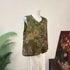 Colete vintage estilo chinês novo com contas Zhi Li, novo modelo outono 2026, colete feminino elegante com gola redonda estilo nacional
