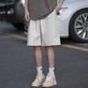 Shorts Masculino Japonês Verão Casual Tendência Solto Versátil Calça de Cinco Pontos