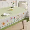 Mantel Floral Fresco Impermeable a Prueba de Aceite Lavable Resistente al Calor Modelo Nuevo 2026 Mantel de Ambiente de Lujo Ligero de Gama Alta