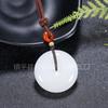Fabricantes de colgantes con hebilla de seguridad de jade blanco de Xinjiang, venta al por mayor, colgante de jade dorado, colgante de cuarcita de jade, colgante de jade